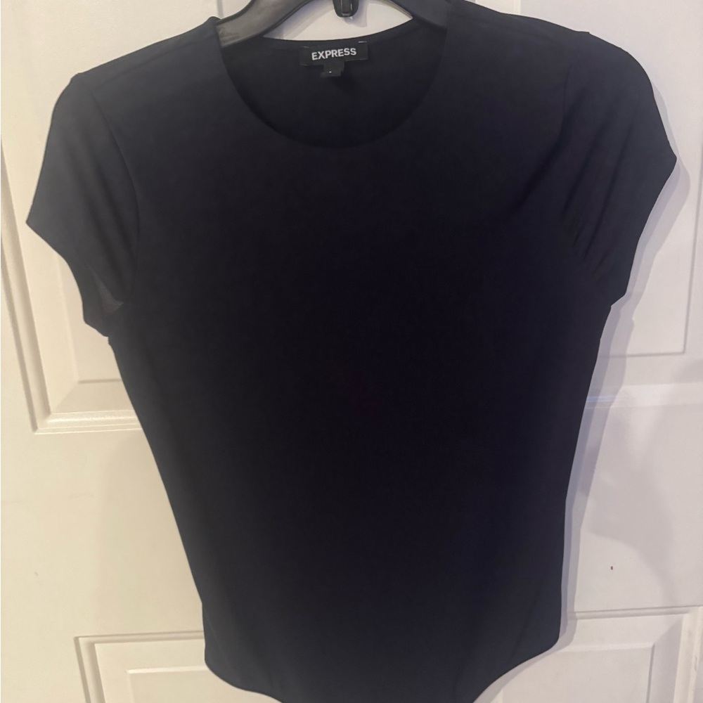 Express Women's Elegant Black Bodysuit